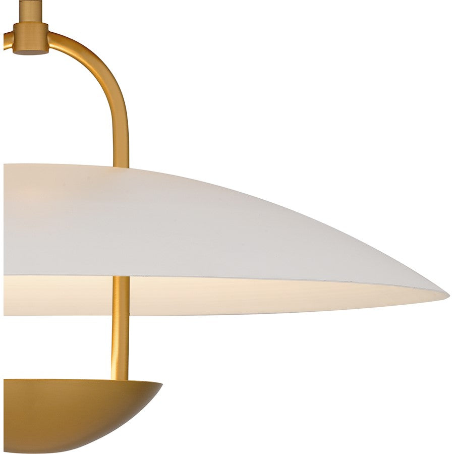 Bingham Light Pendant, Brushed Gold/Metal