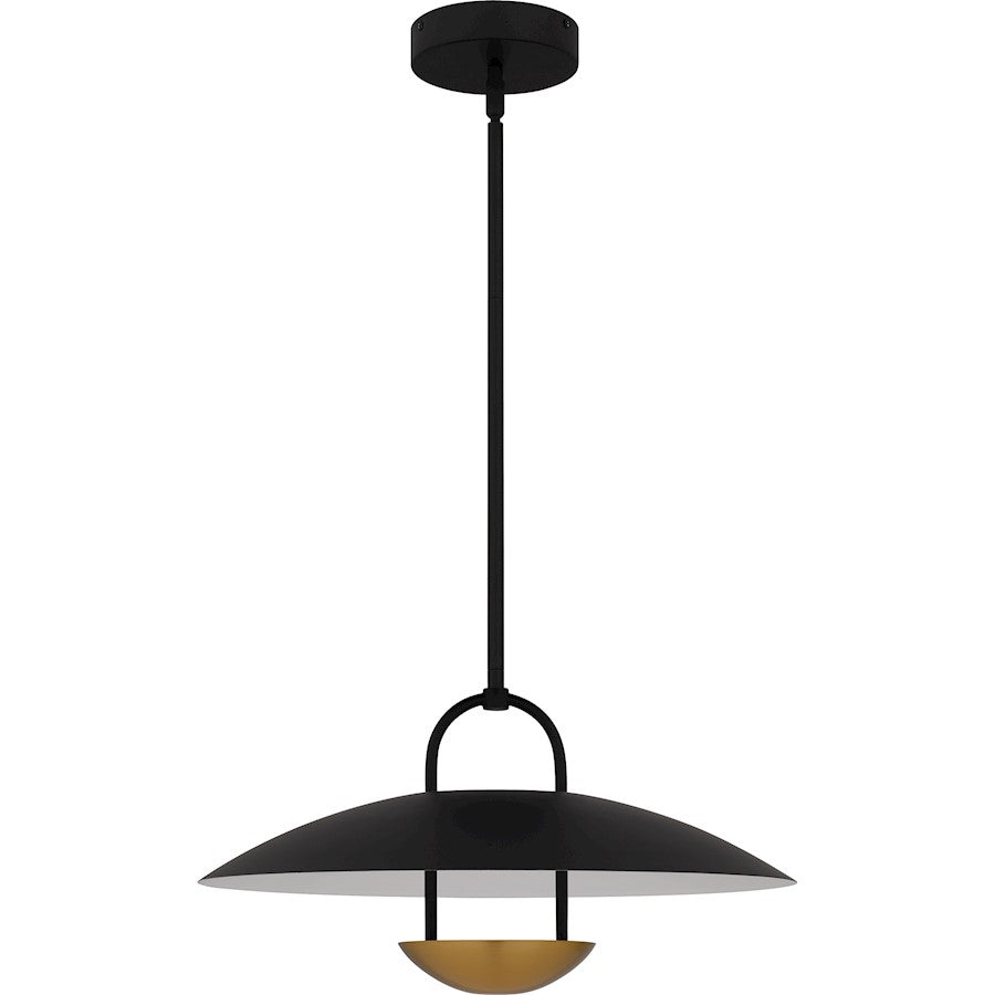 Bingham Light Pendant, Matte Black/Metal