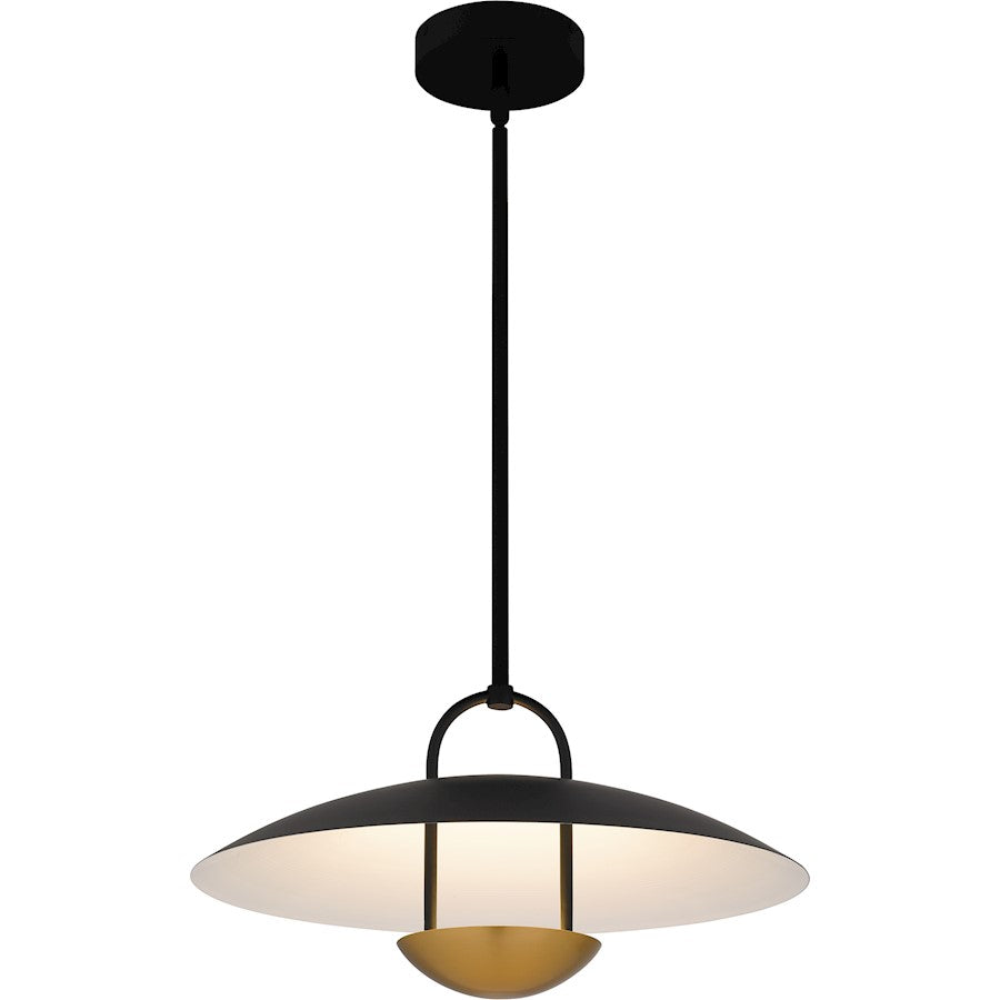 Bingham Light Pendant, Matte Black/Metal