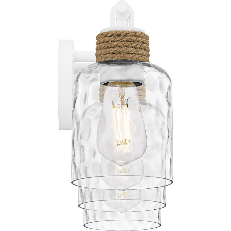 Baltic 3Light Bath Light, Matte White/Clear Water Glass