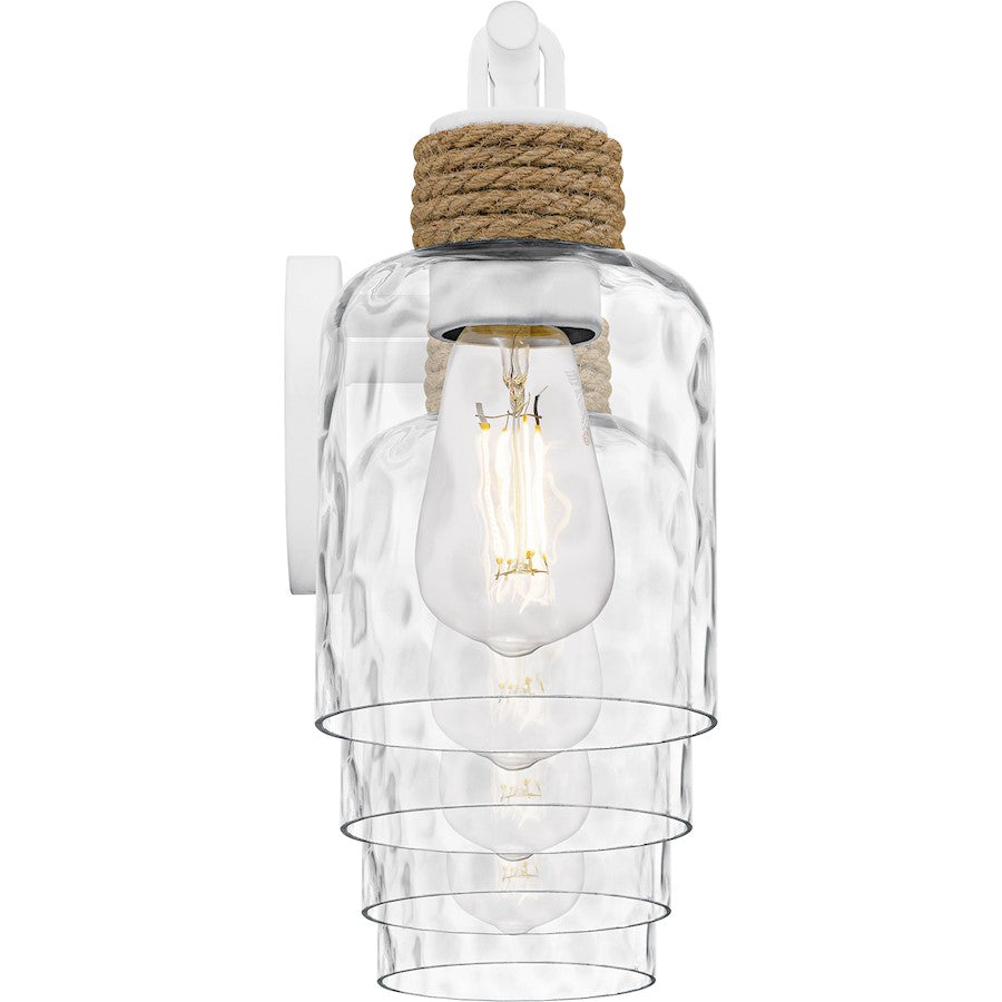 Baltic 4Light Bath Light, Matte White/Clear Water Glass