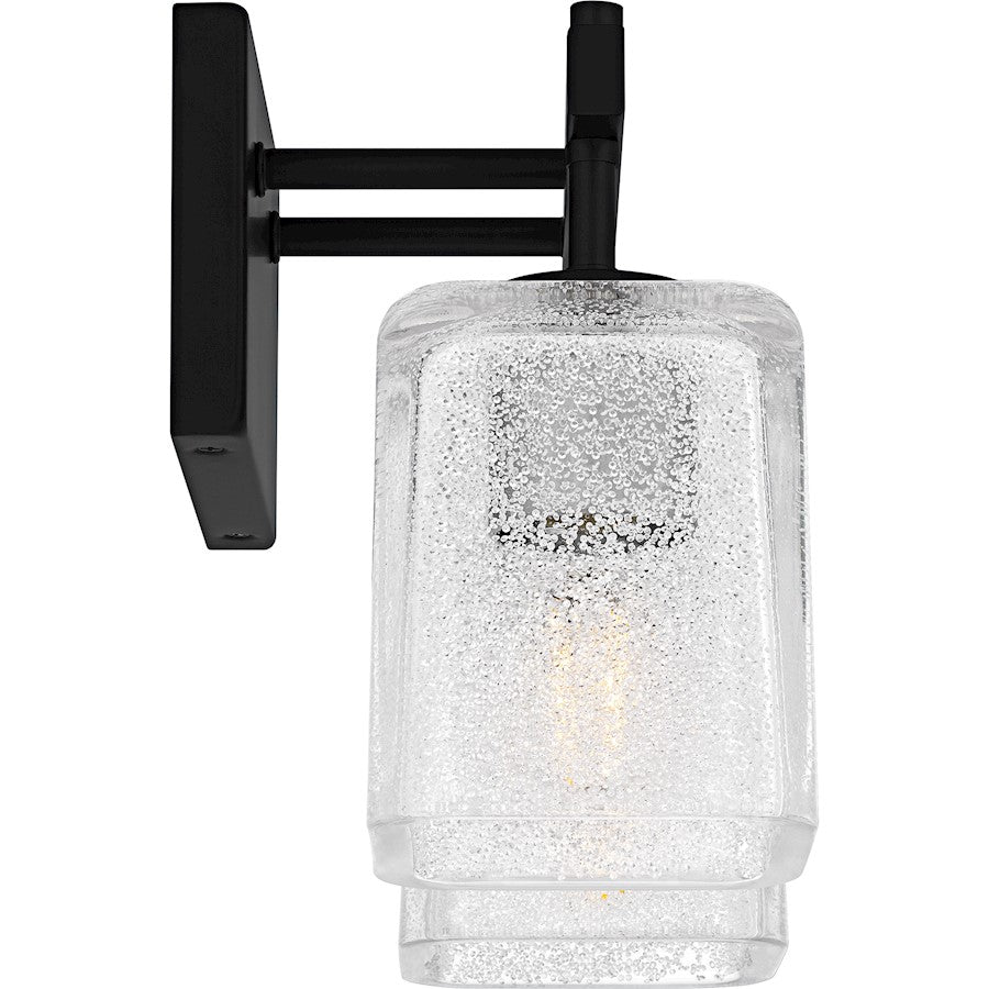 Brenthouse 2Lt Bath Light, Black/Clear/Sand Spray Inside