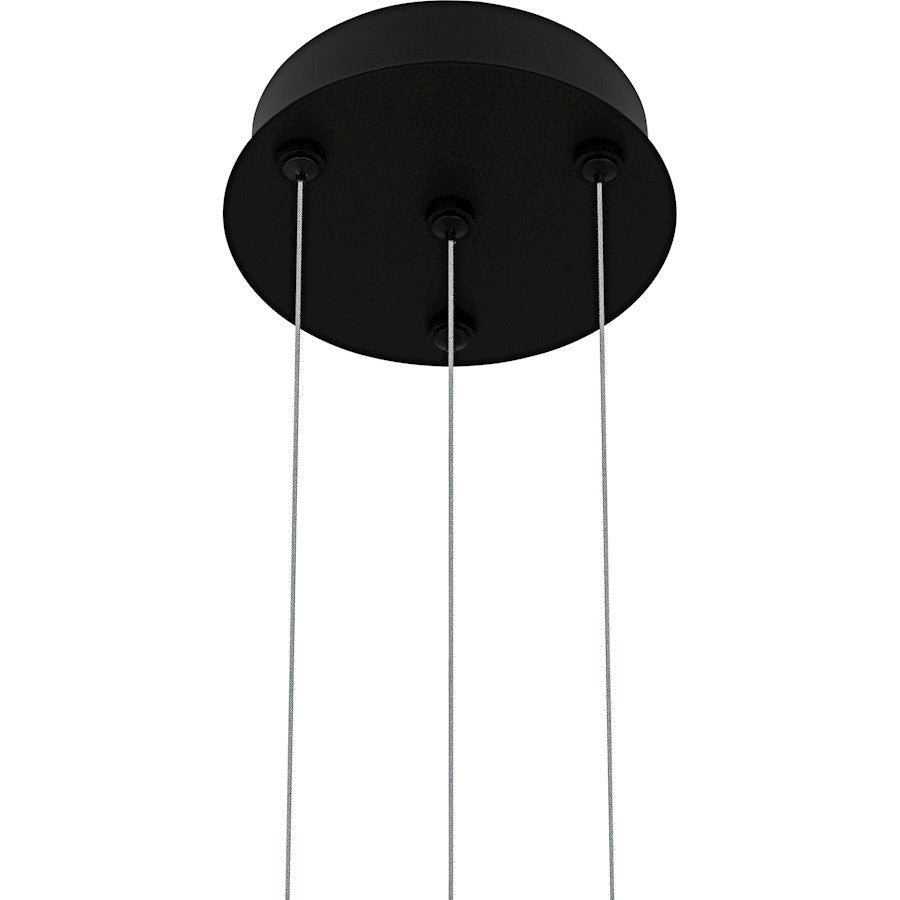 Byrnes Light Chandelier, Matte Black/Metal