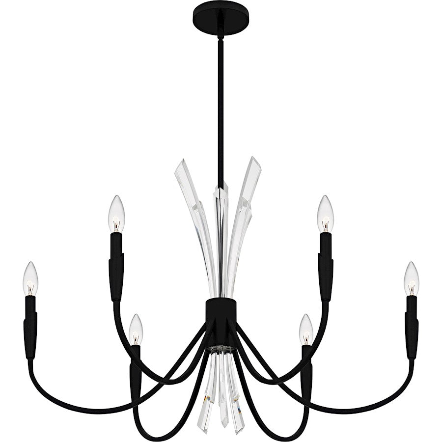 Cecily 6Light Chandelier, Matte Black