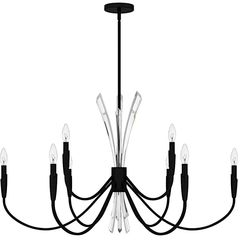Cecily 9Light Chandelier, Matte Black