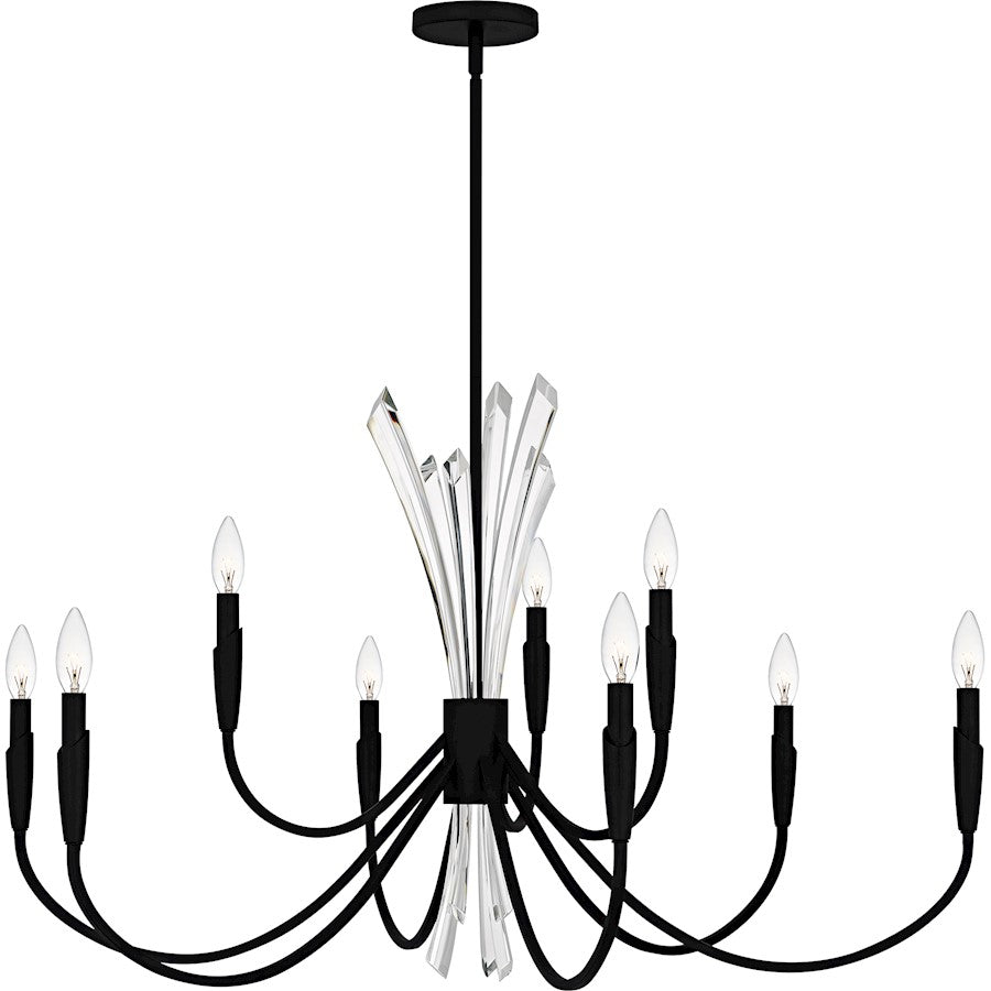 Cecily 9Light Chandelier, Matte Black