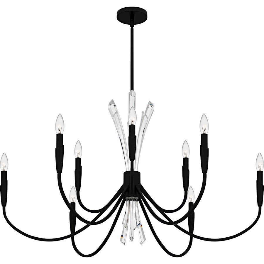 Cecily 9Light Chandelier, Matte Black