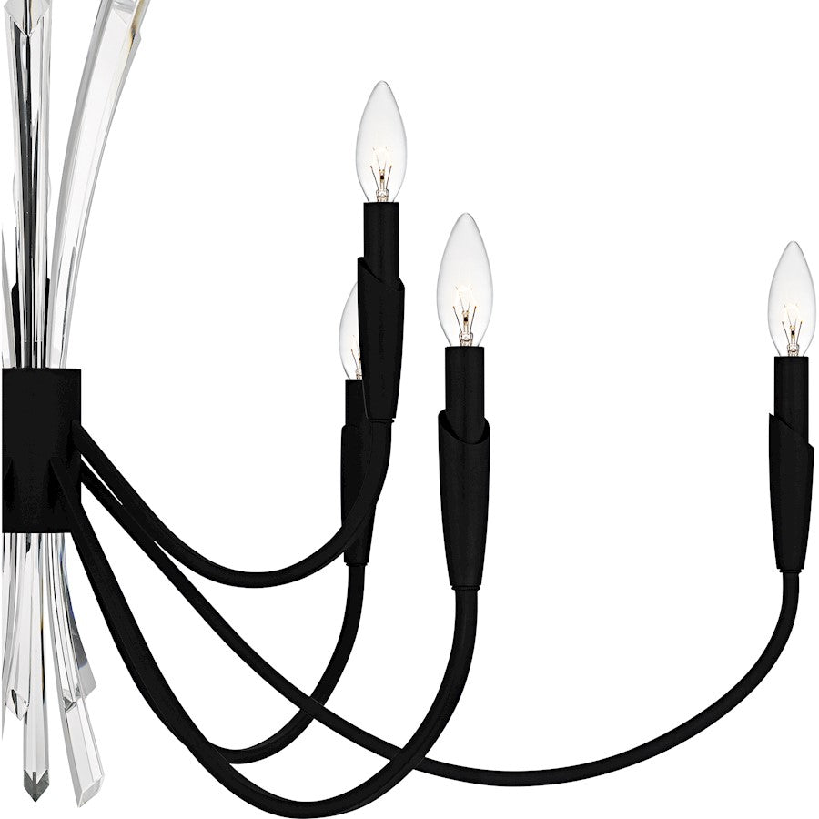 Cecily 9Light Chandelier, Matte Black