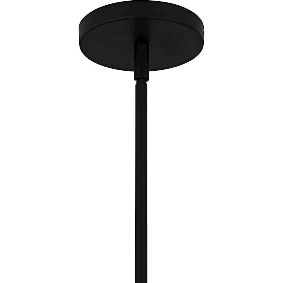 Cleo 1Light Pendant, Matte Black/Metal