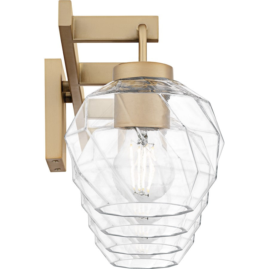 Celina 4Light Bath Light, Bronze Gold/Clear Faceted Glass