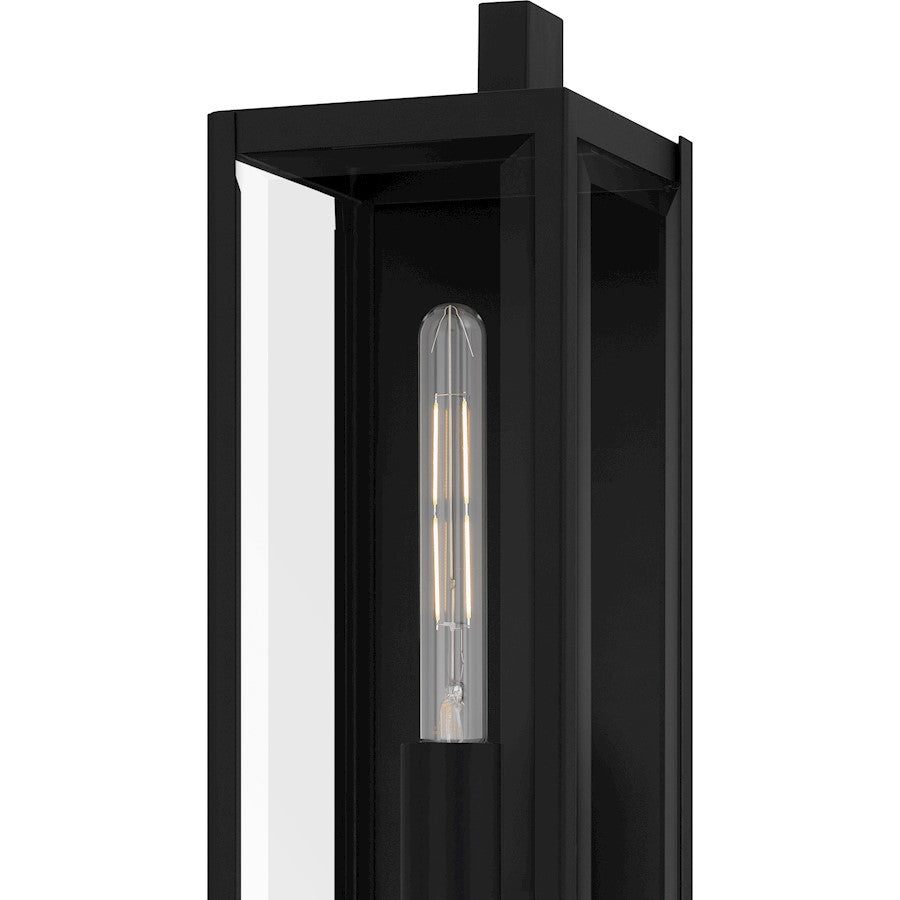 Dale 2Lt Outdoor Lantern, Black/Clear Beveled