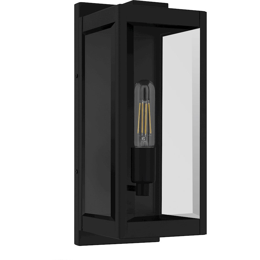 Eastover 1Lt 16" Outdoor Lantern, Earth Black/Clear Beveled