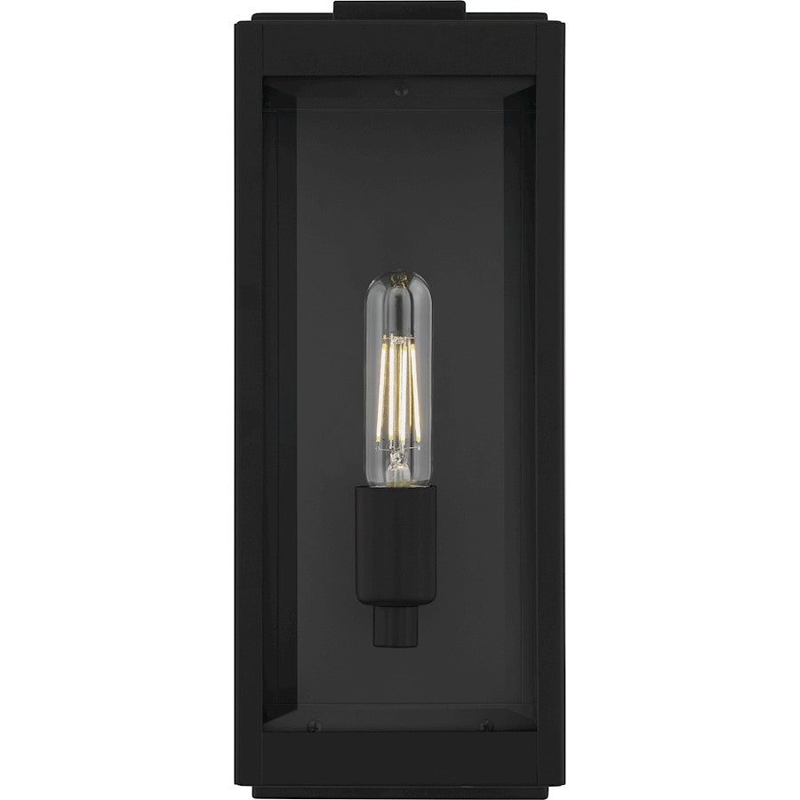 Eastover 1Lt 16" Outdoor Lantern, Earth Black/Clear Beveled