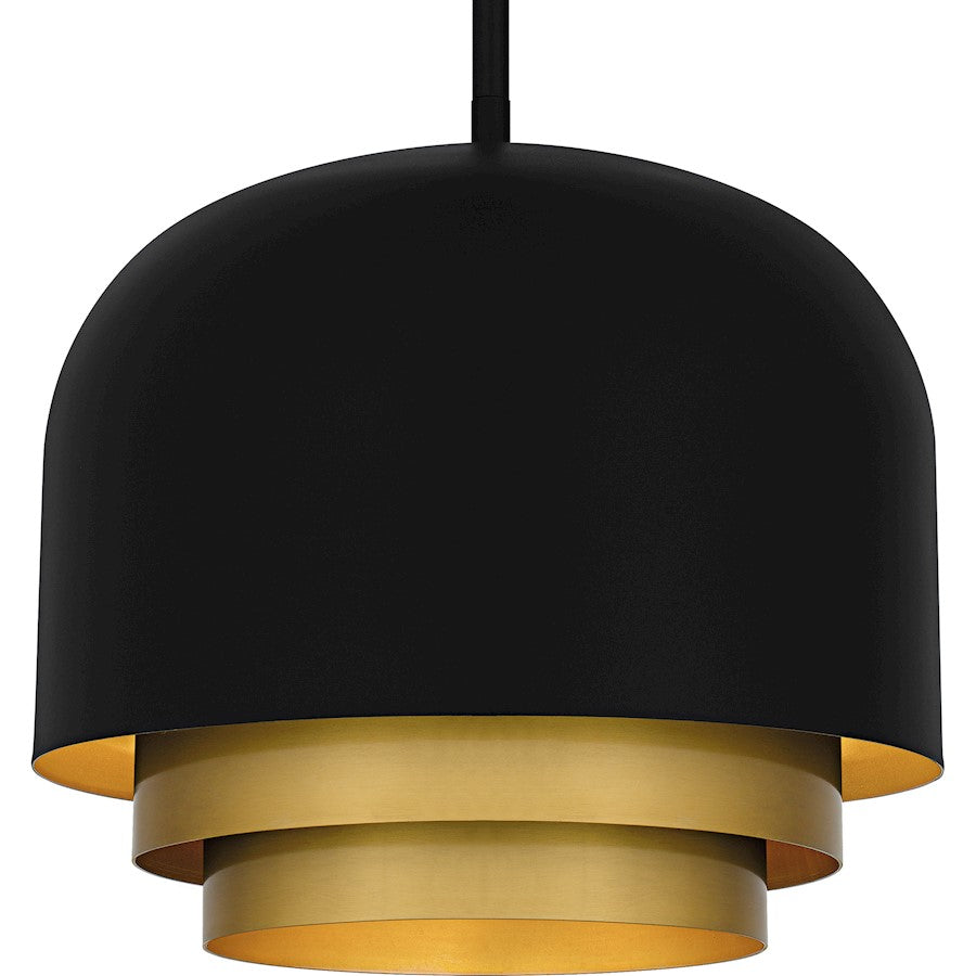 Frankie 3Light Pendant, Matte Black/Metal