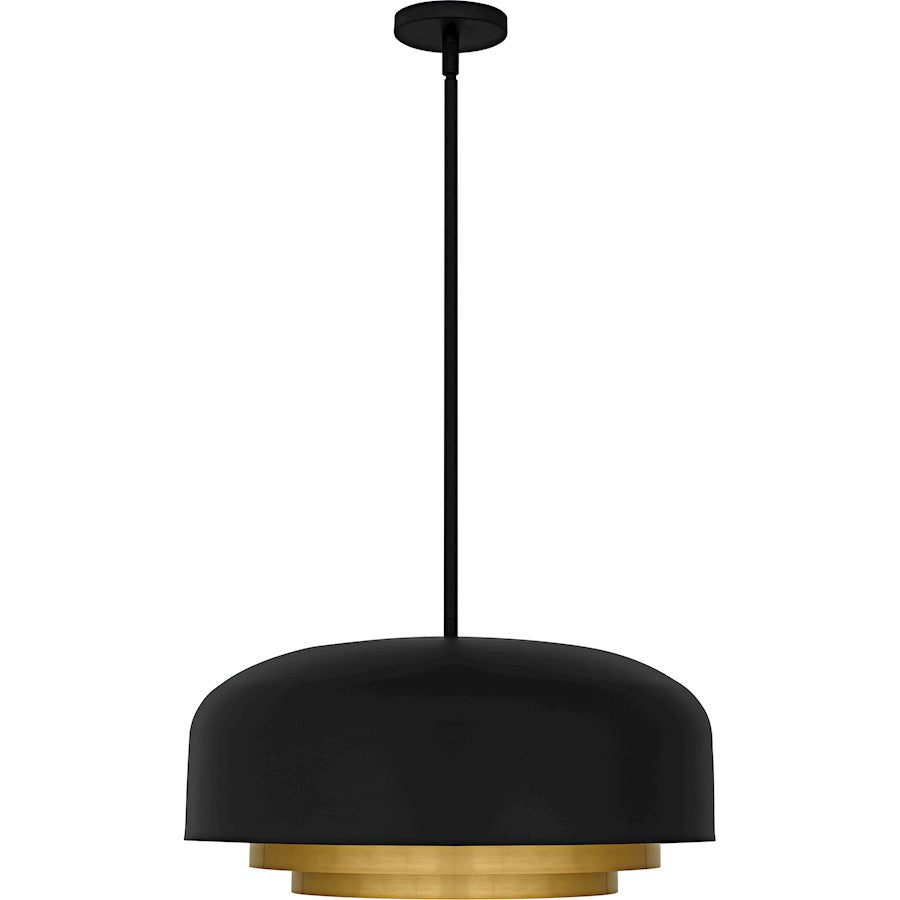 Frankie 4Light Pendant, Matte Black/Metal