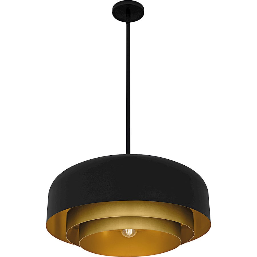 Frankie 4Light Pendant, Matte Black/Metal