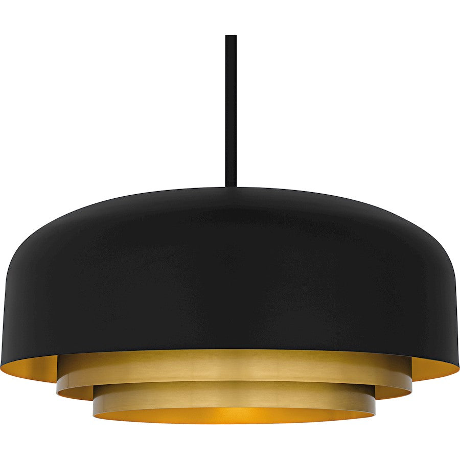 Frankie 4Light Pendant, Matte Black/Metal