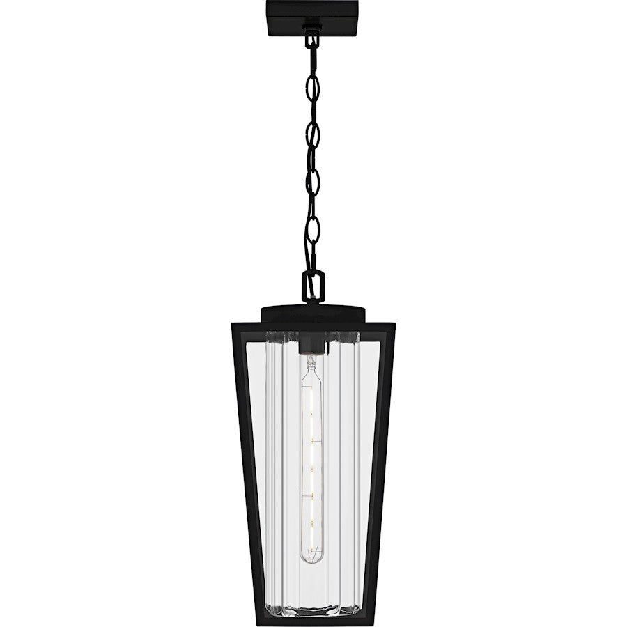 Jett 1Lt Mini Pendant, Black/Clear/Ribbed/Clear