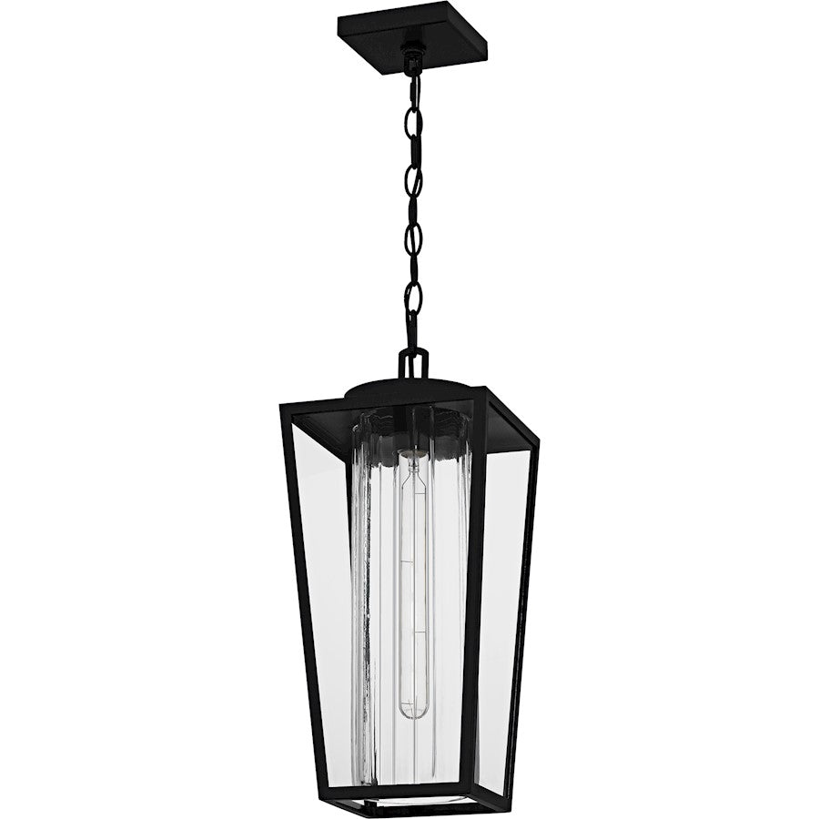 Jett 1Lt Mini Pendant, Black/Clear/Ribbed/Clear