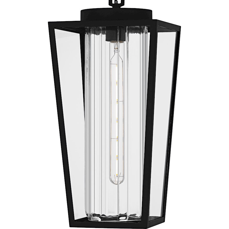 Jett 1Lt Mini Pendant, Black/Clear/Ribbed/Clear