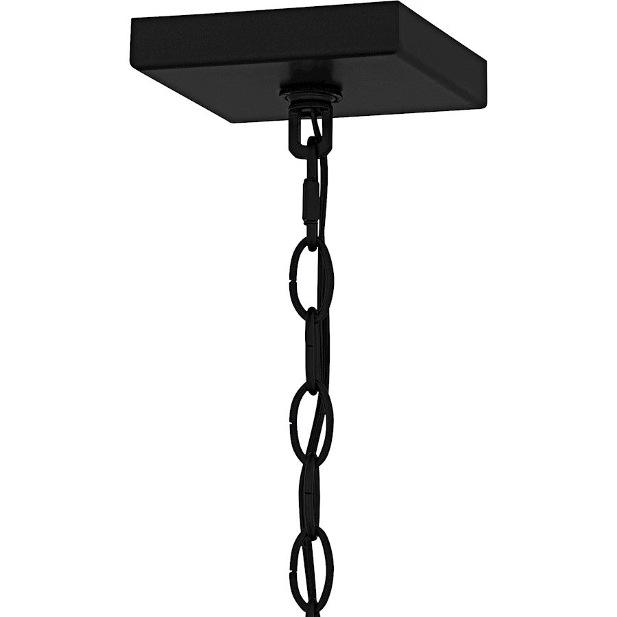 Jett 1Lt Mini Pendant, Black/Clear/Ribbed/Clear