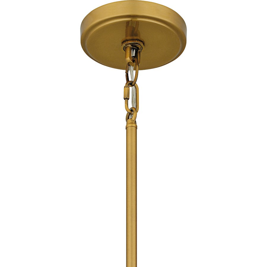 Kate 1Lt Mini Pendant, Gold/White Linen And Rattan