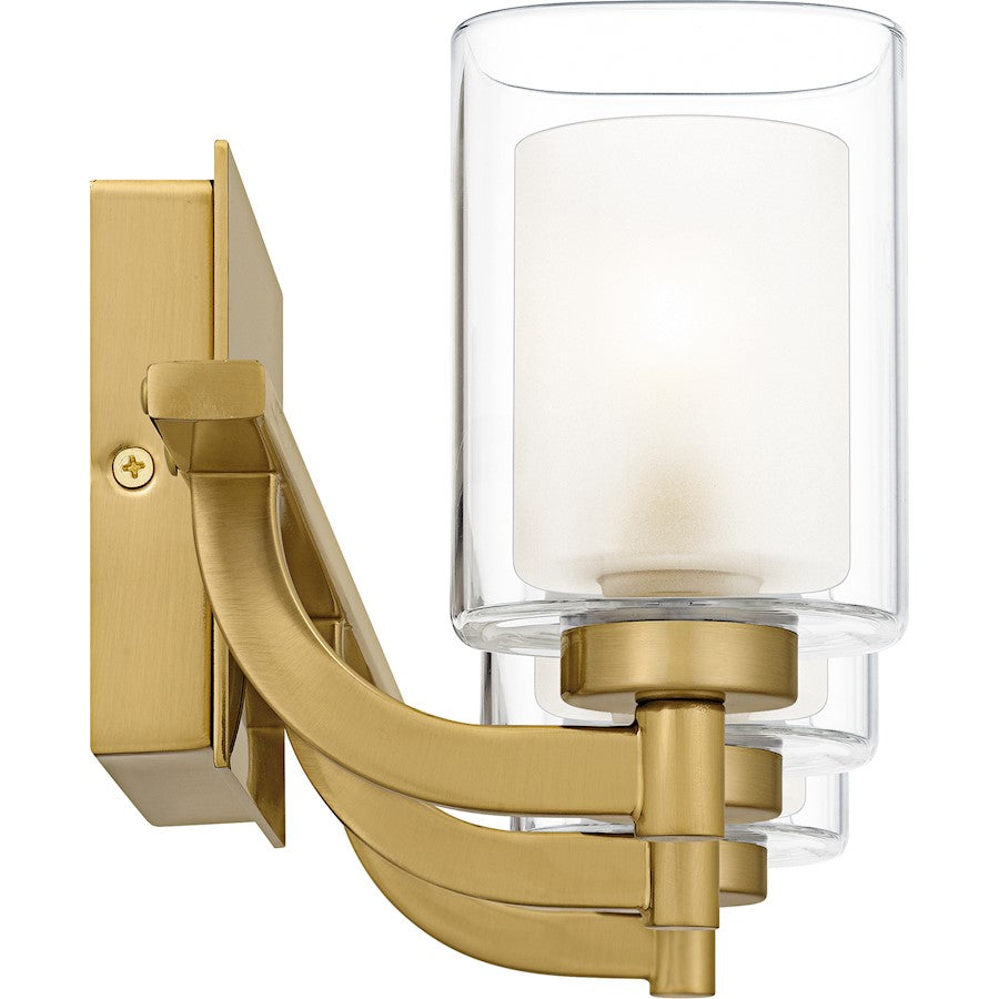 Kolt 3Lt Bath Light, Gold/Clear /Sandblasted Interior