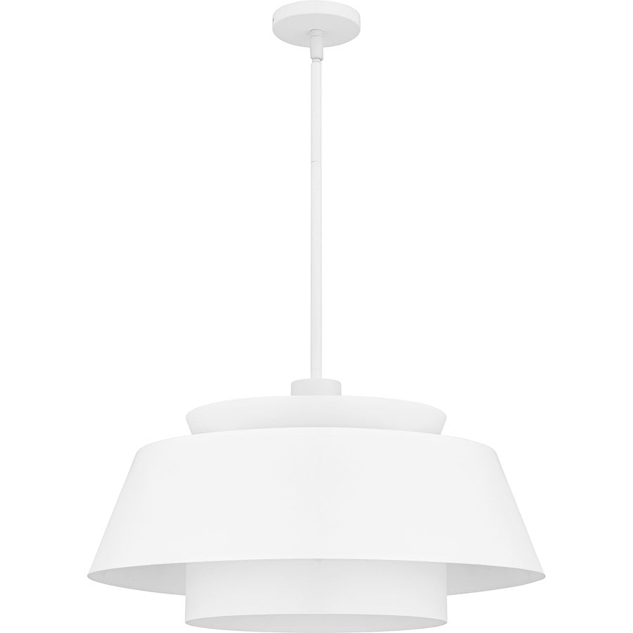 Lumi 3Light Pendant, Matte White/Metal