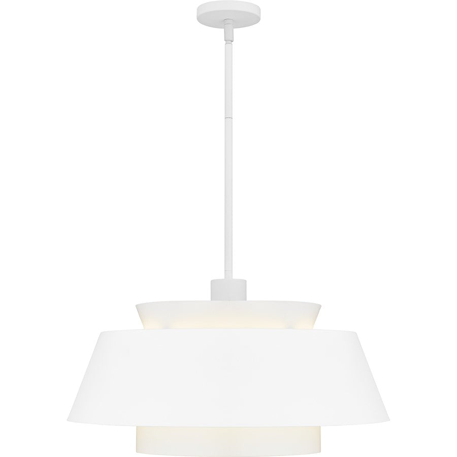 Lumi 3Light Pendant, Matte White/Metal