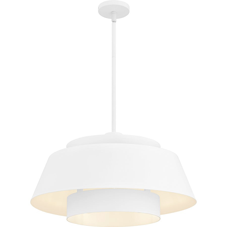 Lumi 3Light Pendant, Matte White/Metal