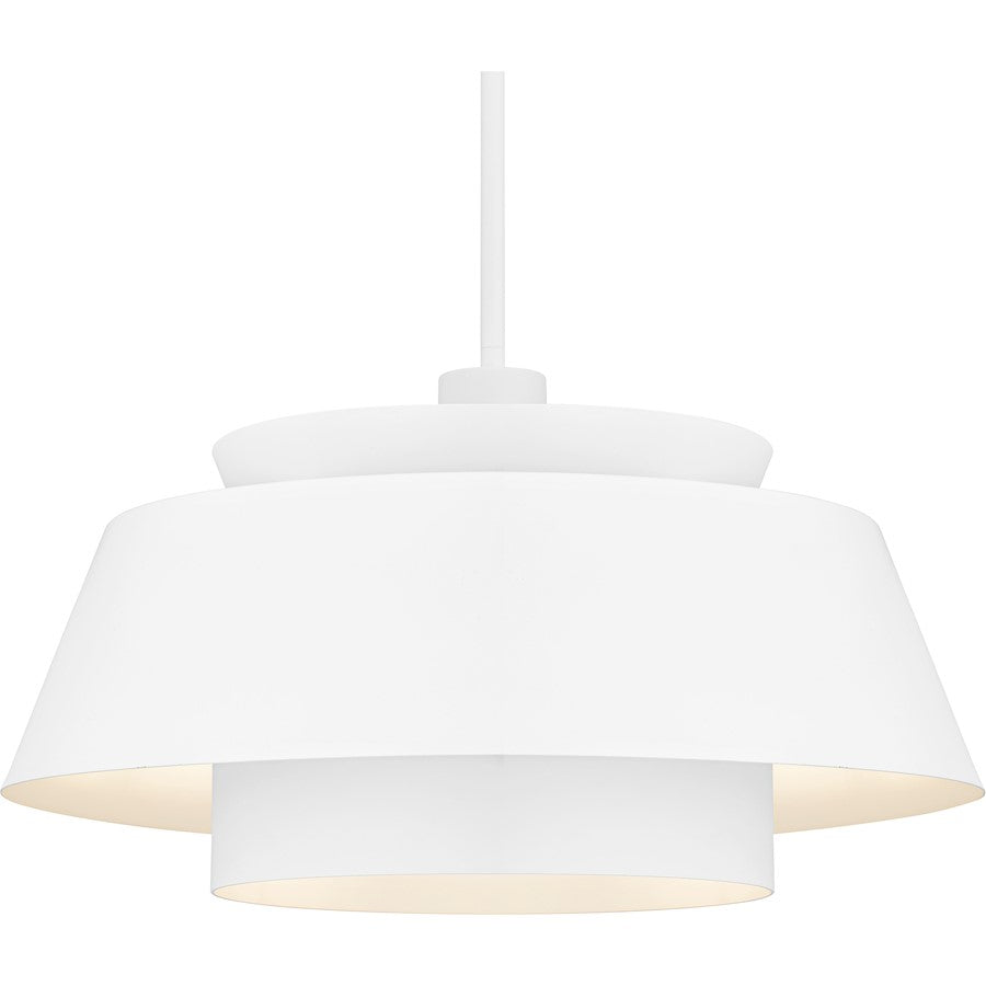 Lumi 3Light Pendant, Matte White/Metal