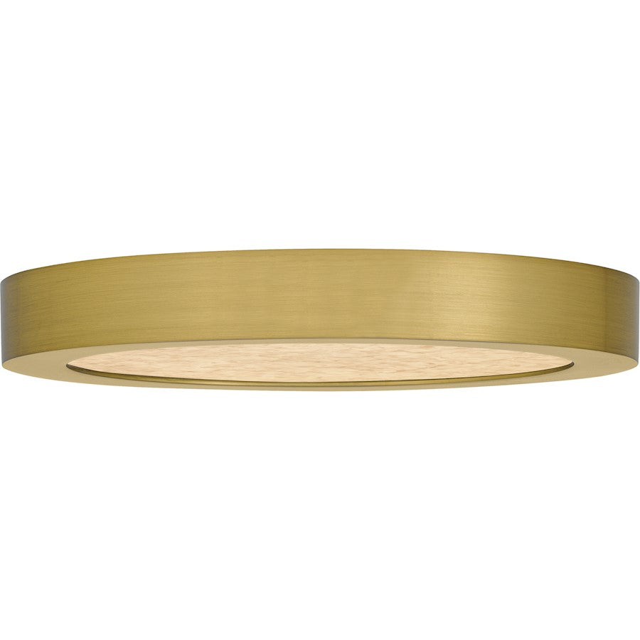 Outskirts LED 8" Flush Mount, Gold/Alabaster Acrylic