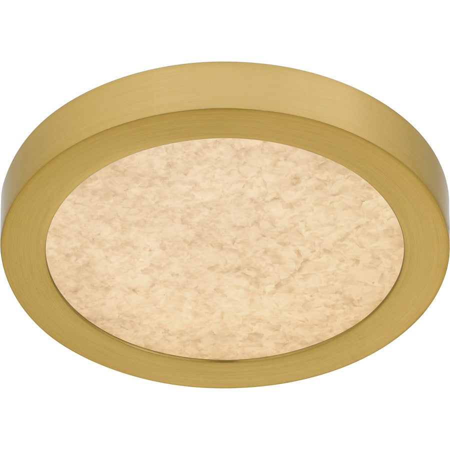 Outskirts LED 8" Flush Mount, Gold/Alabaster Acrylic