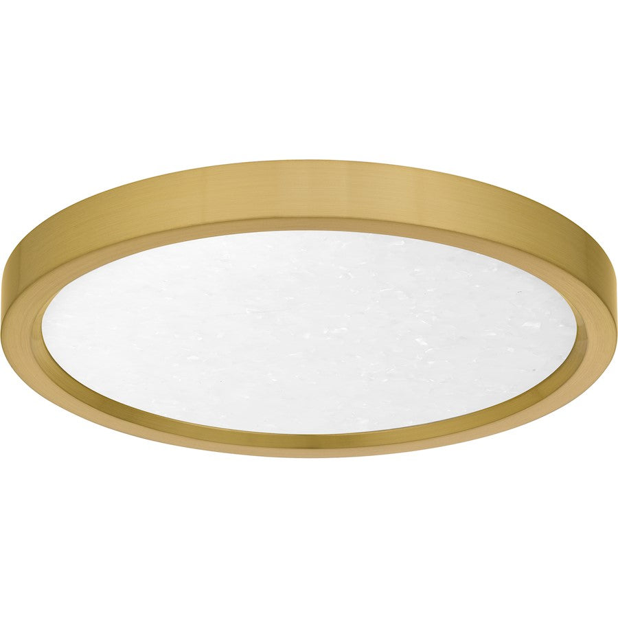 Outskirts LED 11" Flush Mount, Gold/Alabaster Acrylic