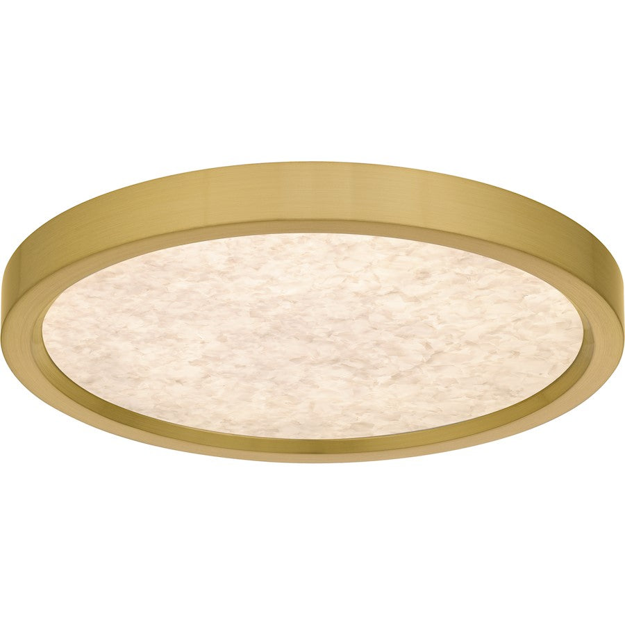 Outskirts LED 11" Flush Mount, Gold/Alabaster Acrylic