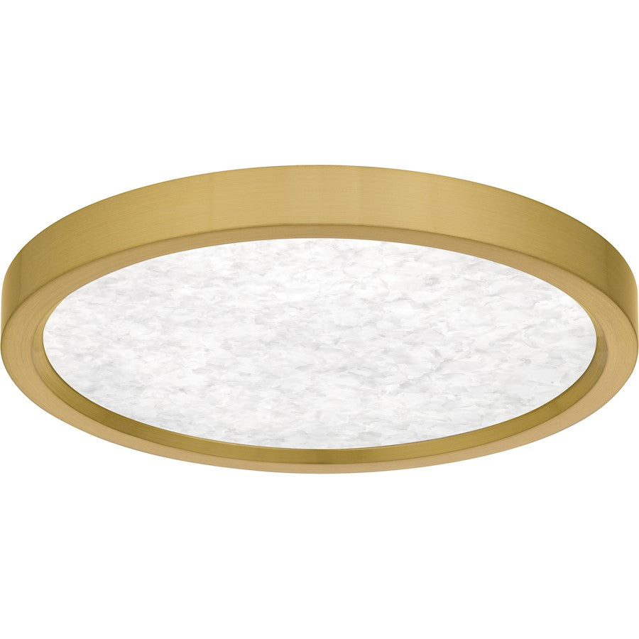 Outskirts LED 11" Flush Mount, Gold/Alabaster Acrylic