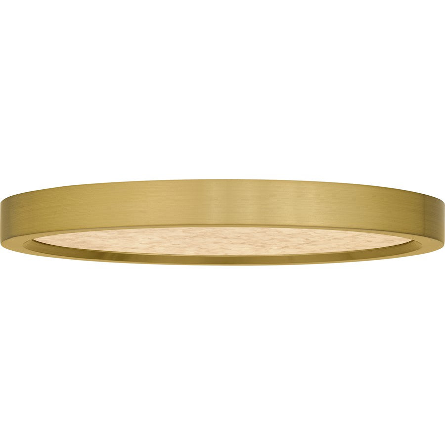 Outskirts LED 11" Flush Mount, Gold/Alabaster Acrylic