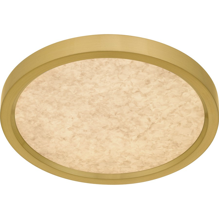Outskirts LED 11" Flush Mount, Gold/Alabaster Acrylic
