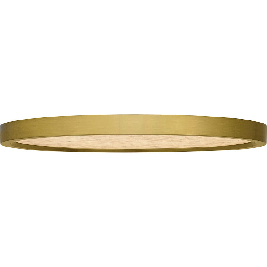 Outskirts LED 15" Flush Mount, Gold/Alabaster Acrylic