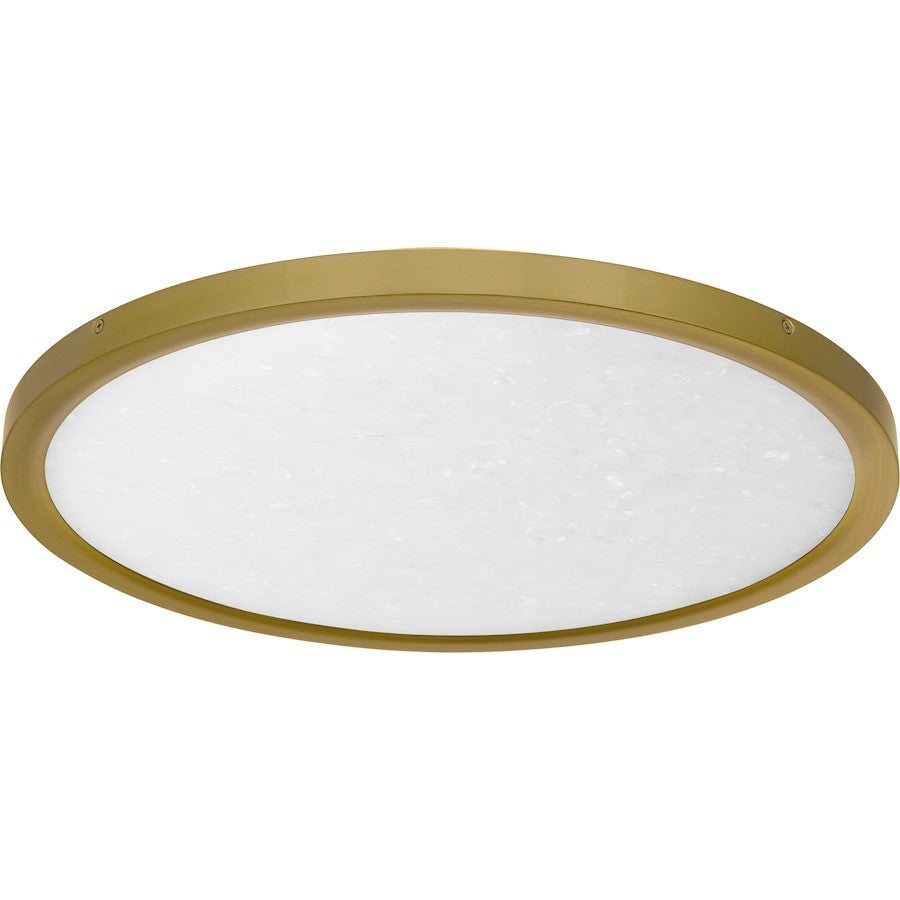 Outskirts LED 20" Flush Mount, Gold/Alabaster Acrylic