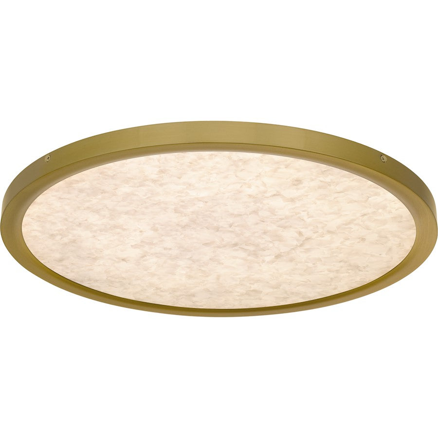 Outskirts LED 20" Flush Mount, Gold/Alabaster Acrylic