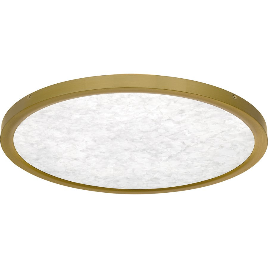 Outskirts LED 20" Flush Mount, Gold/Alabaster Acrylic