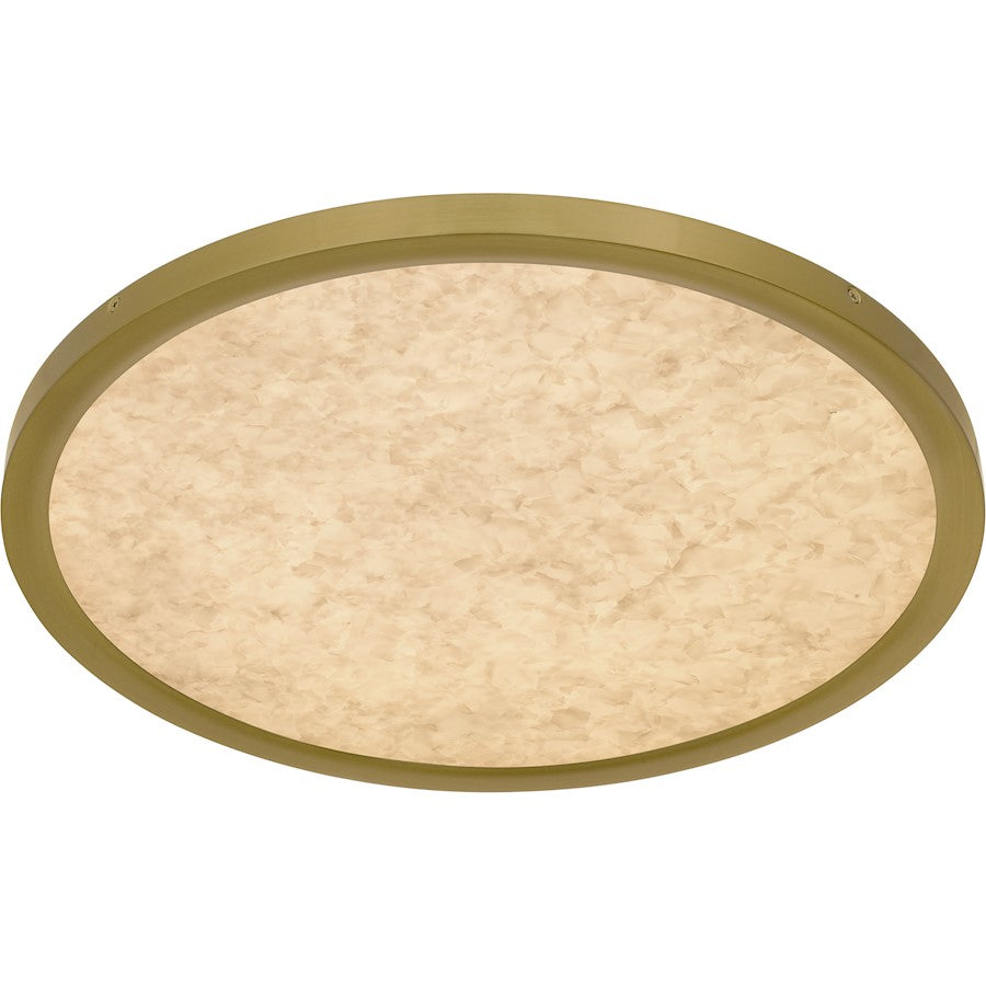 Outskirts LED 20" Flush Mount, Gold/Alabaster Acrylic