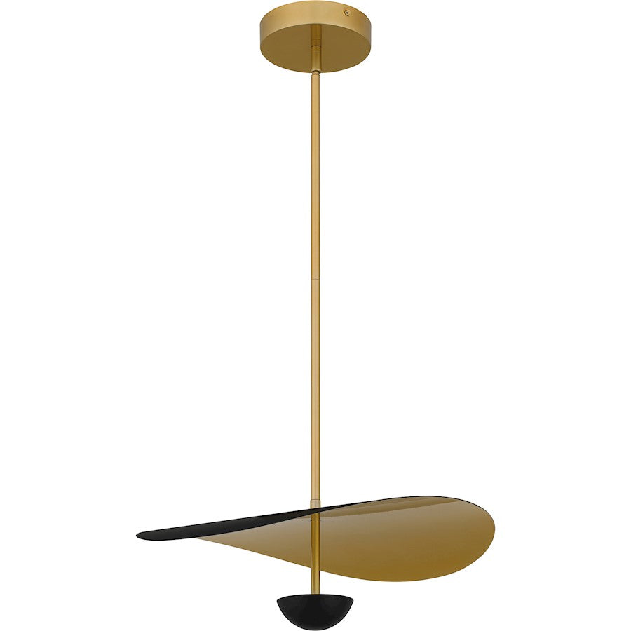 Azure Integrated LED Pendant, Matte Black/Metal
