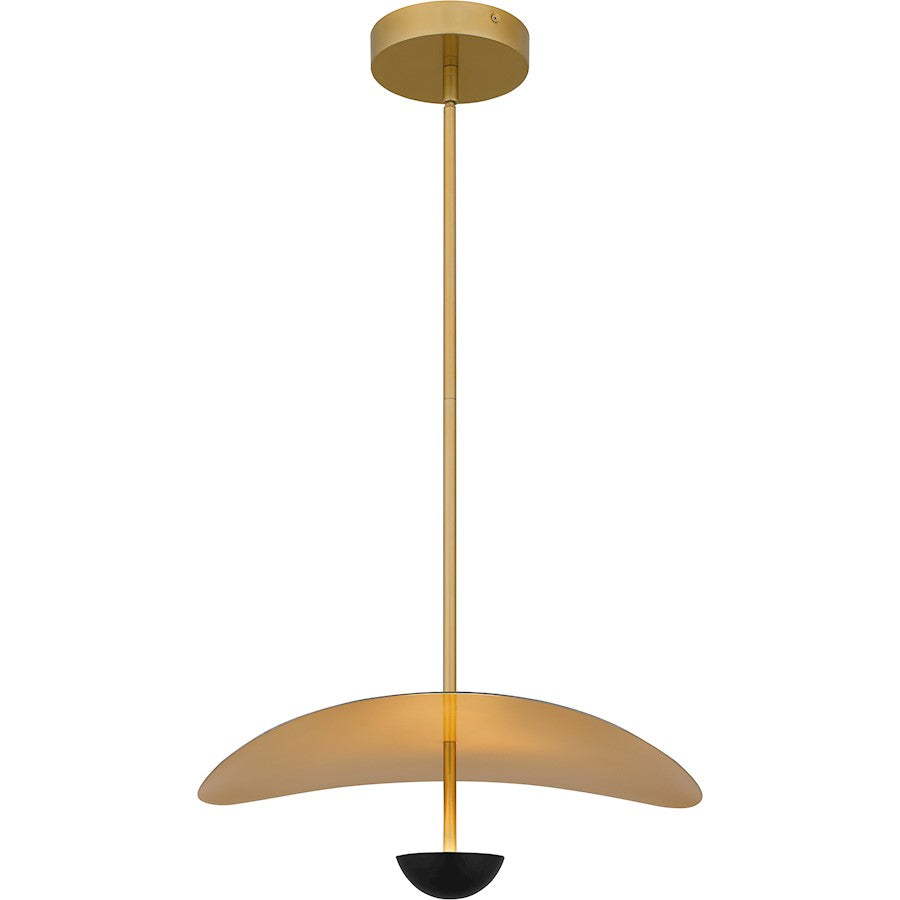 Azure Integrated LED Pendant, Matte Black/Metal