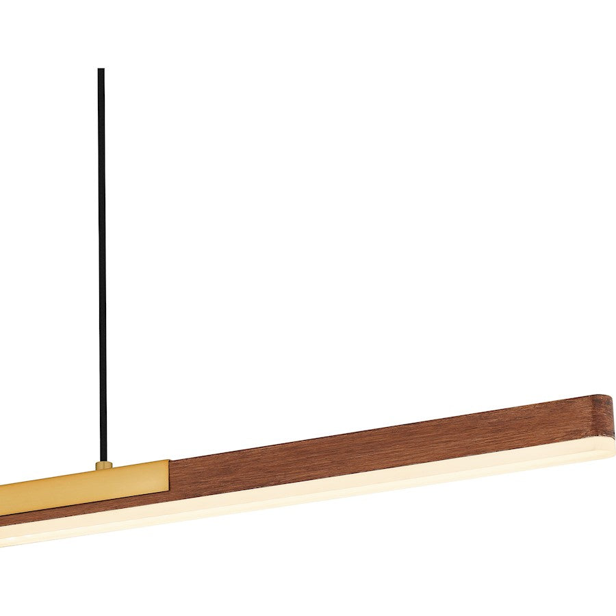 Colter Integrated LED Island Light, Brushed Gold