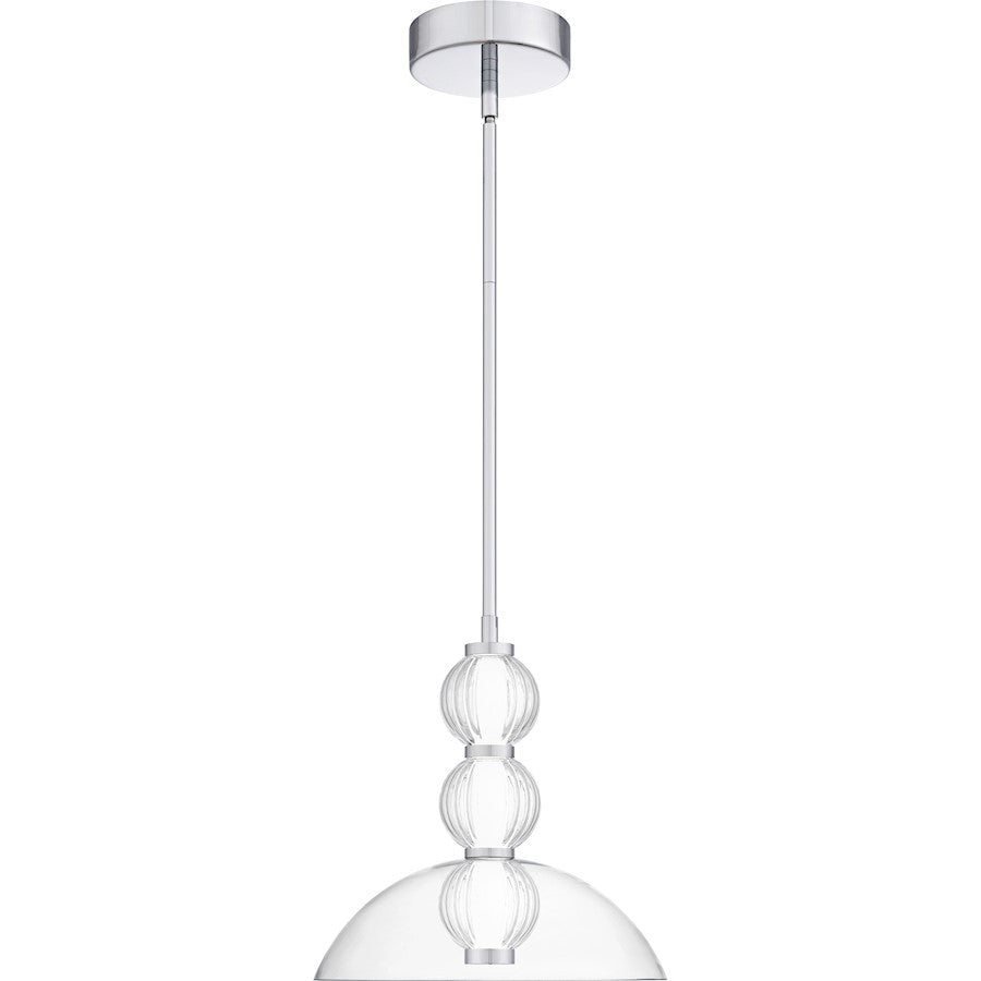 Elway Light Pendant, Polished Chrome/Glass
