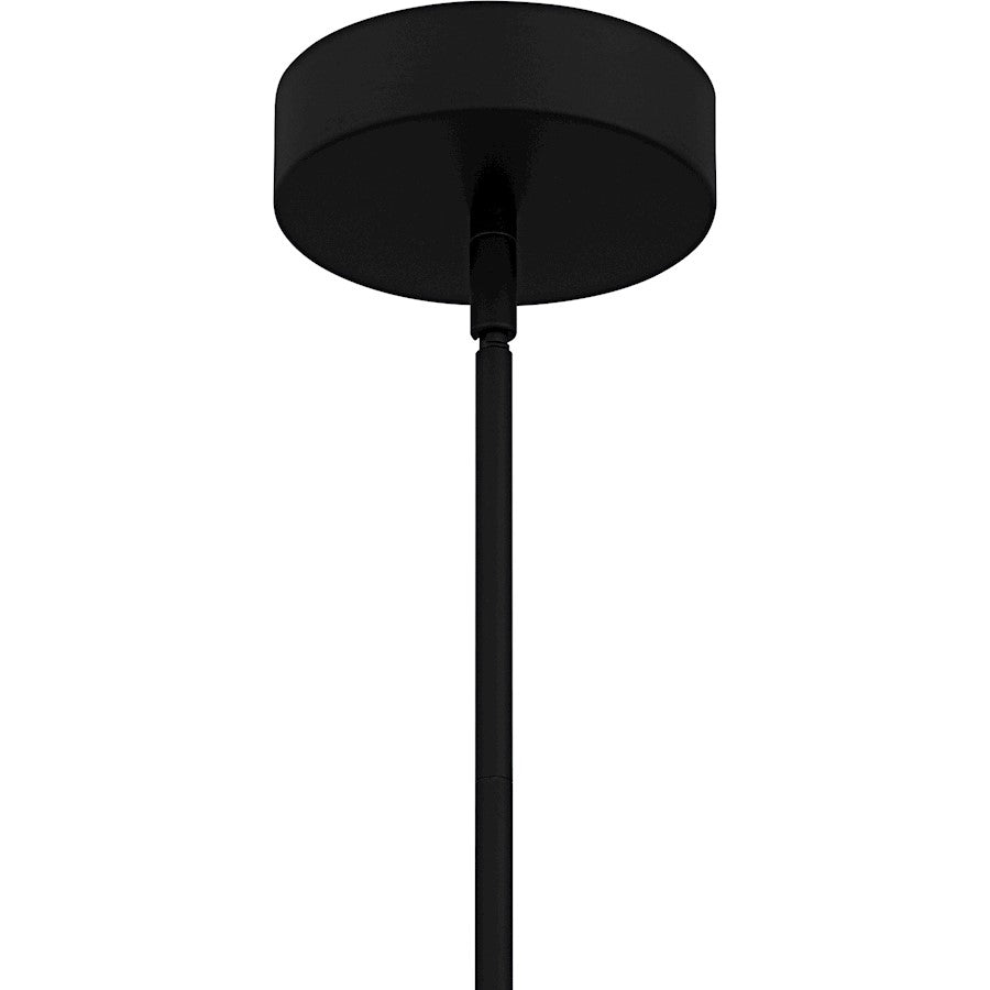 Elway Light Pendant, Matte Black/Glass