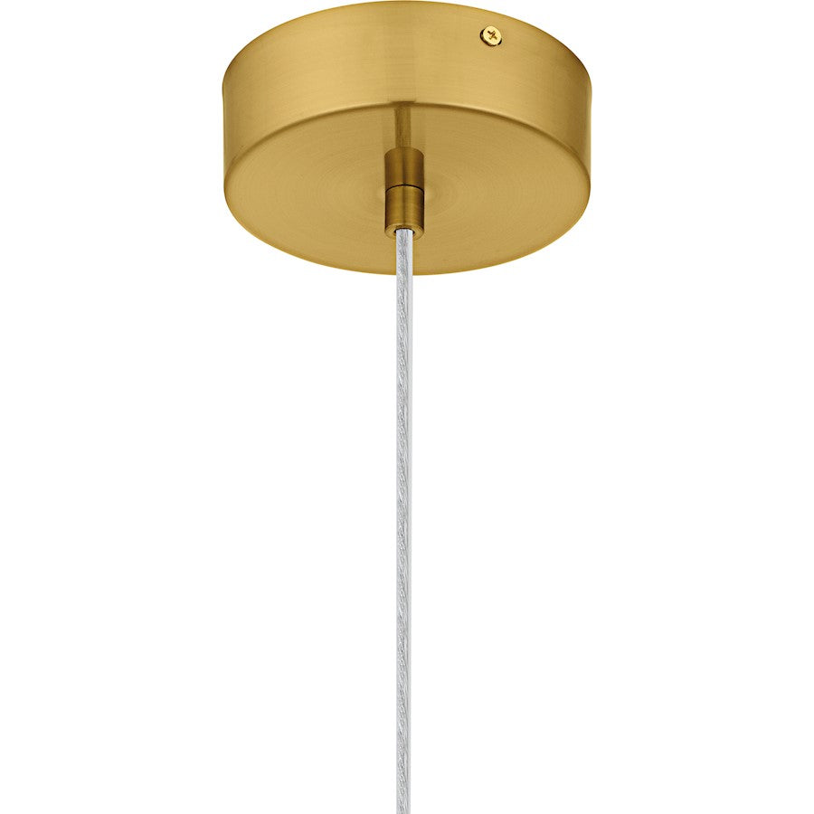 Skye Lt Mini Pendant, Gold/Clear Bubble Crystal