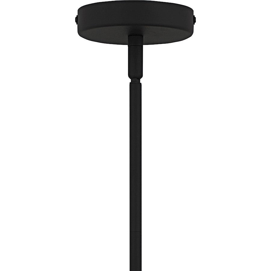 Salvador 9Lt Chandelier, Earth Black/Clear Textured